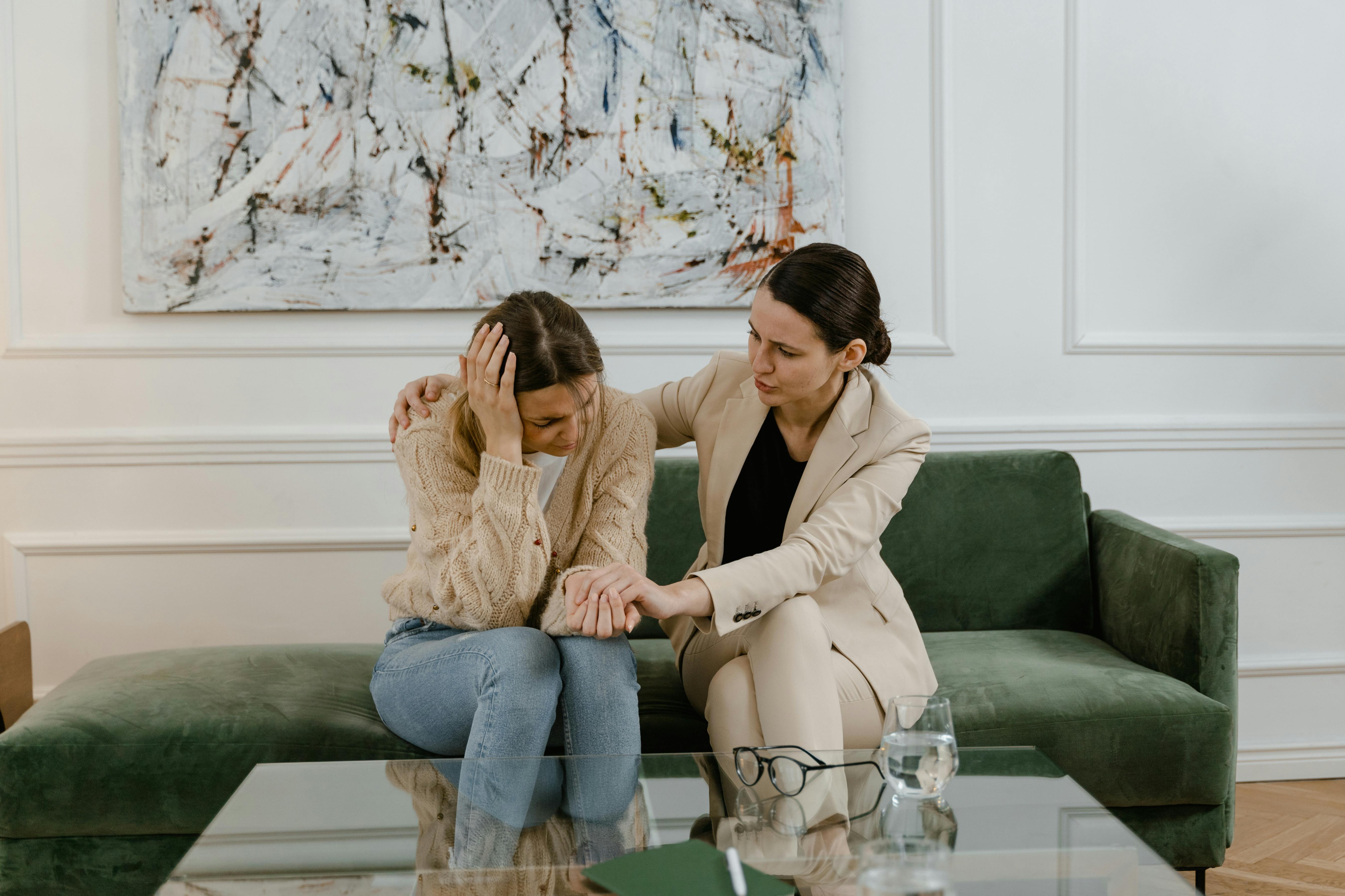Professional conducting behavior assessment with child